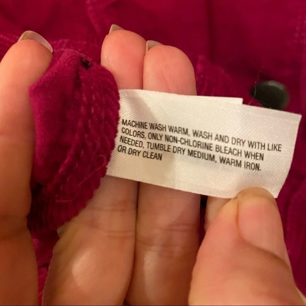 GAPKIDS Fuchsia Corduroy Jacket Size XXL (14/16)